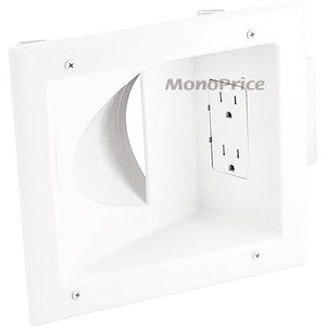 Monoprice, Inc. Low Voltage Media Wall Plate W/ Duplex