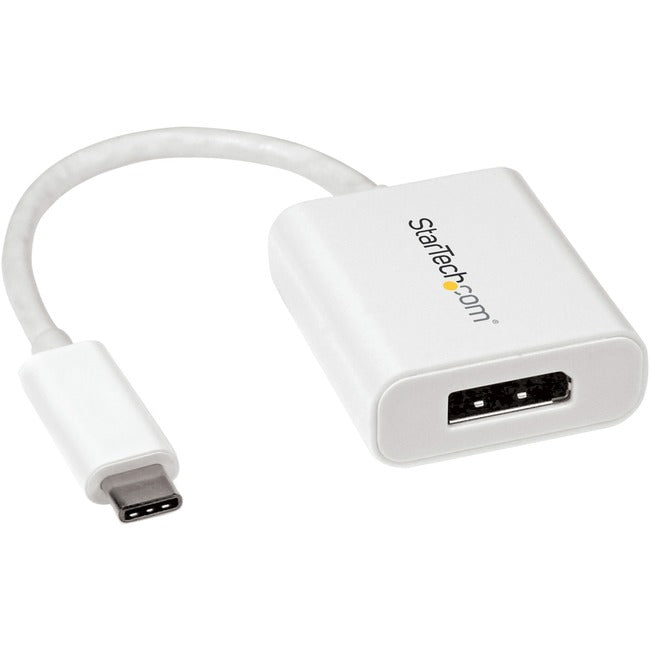 StarTech.com USB C to DisplayPort Adapter - USB Type-C to DP Adapter for USB-C devices such as your 2018 iPad Pro - 4K 60Hz - White