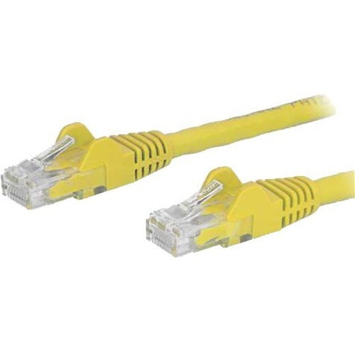 StarTech.com 12ft Yellow Cat6 Patch Cable with Snagless RJ45 Connectors - Cat6 Ethernet Cable - 12 ft Cat6 UTP Cable