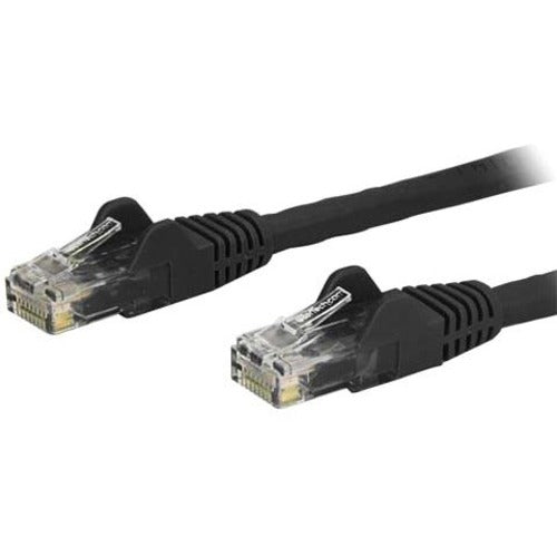 StarTech.com 8 ft Black Cat6 Cable with Snagless RJ45 Connectors - Cat6 Ethernet Cable - 8ft UTP Cat 6 Patch Cable