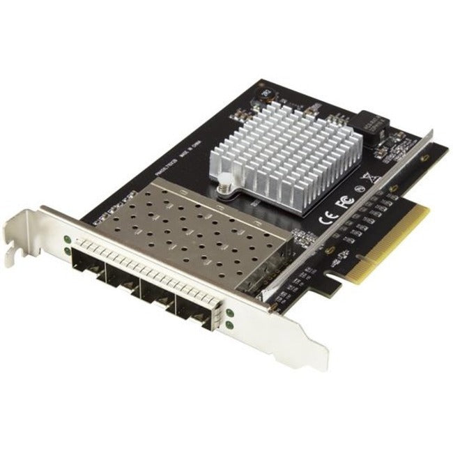 StarTech.com Quad Port SFP+ Server Network Card - PCIe Network Card - Intel XL710 Chip - 10 Gigabit Ethernet Card - 4 Port NIC Card