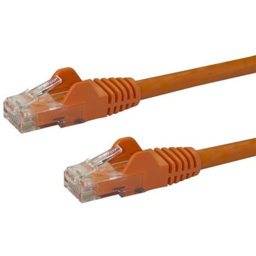 StarTech.com 14ft Orange Cat6 Patch Cable with Snagless RJ45 Connectors - Cat6 Ethernet Cable - 14 ft Cat6 UTP Cable