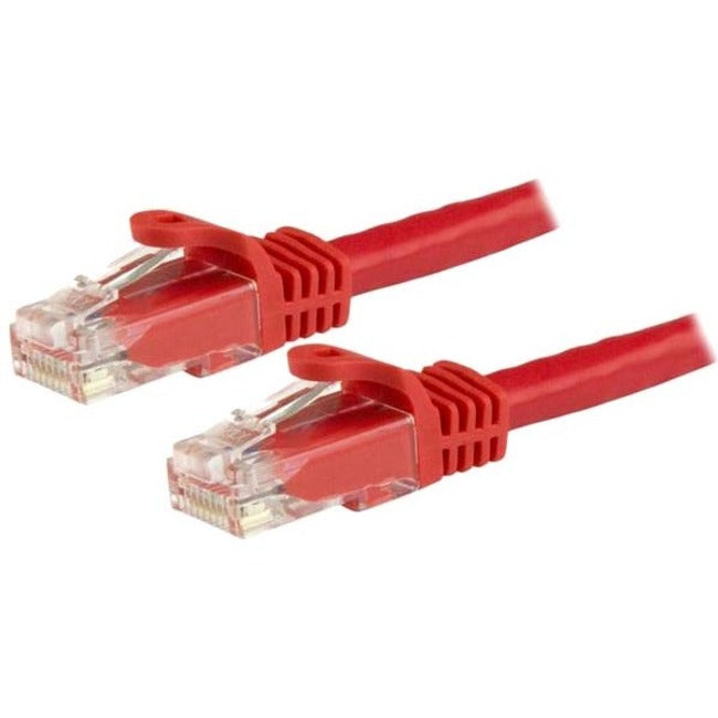 StarTech.com 12ft Red Cat6 Patch Cable with Snagless RJ45 Connectors - Cat6 Ethernet Cable - 12 ft Cat6 UTP Cable