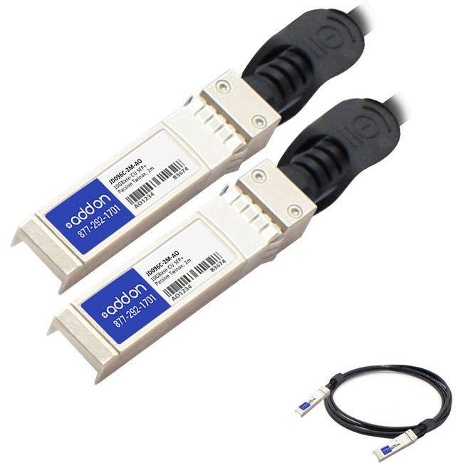 AddOn HP Compatible TAA Compliant 10GBase-CU SFP+ to SFP+ Direct Attach Cable (Passive Twinax, 2m)