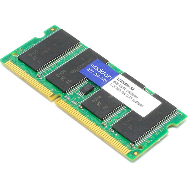 AddOn AA2133D4DR8S/8G x1 HP L1W08AV Compatible 8GB DDR4-2133MHz Unbuffered Dual Rank x8 1.2V 260-pin CL15 SODIMM