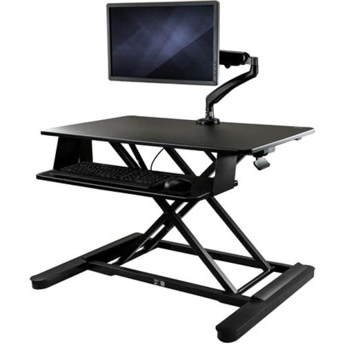 StarTech.com Sit-Stand Desk Converter with Monitor Arm - Up to 26