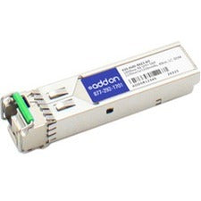 AddOn MSA and TAA Compliant 10GBase-BX SFP+ Transceiver (SMF, 1550nmTx/1490nmRx, 80km, LC, DOM)