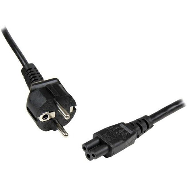 StarTech.com 2m 3 Prong Laptop Power Cord - Schuko CEE7 to C5 Clover Leaf Power Cable Lead