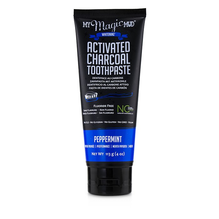 Activated Charcoal Toothpaste (fluoride-free) - Peppermint - 113g/4oz