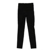 Suede High Waist Skinny Pants - Black