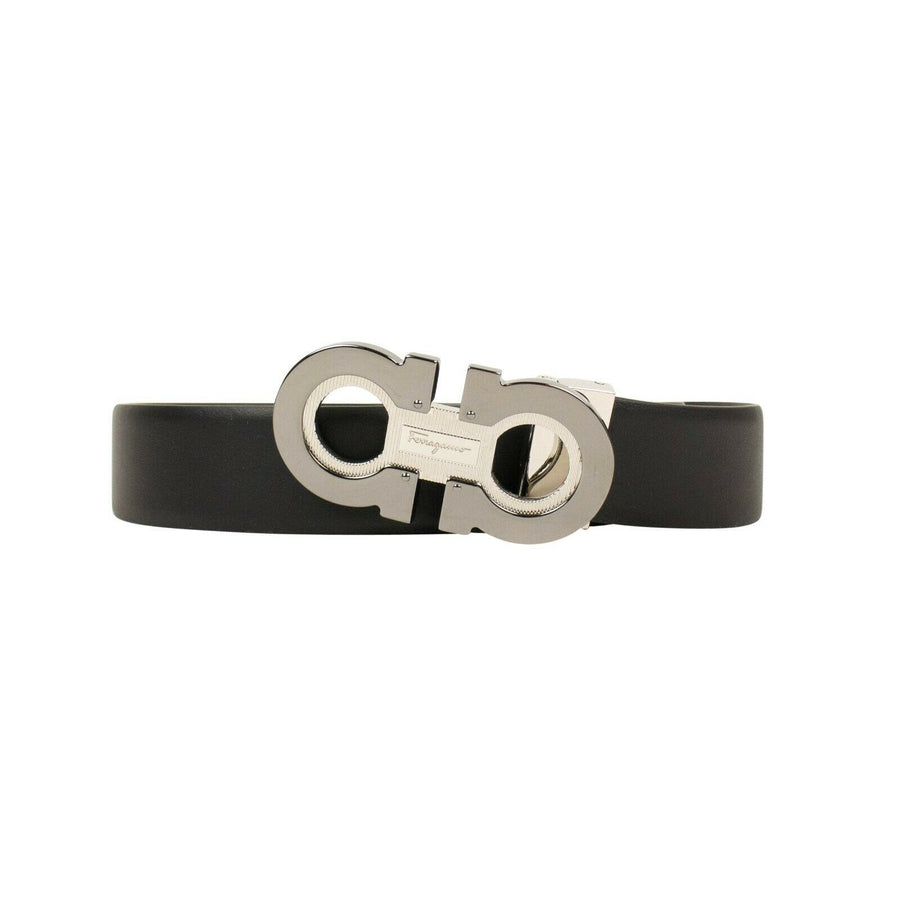 Reversible Double 'Gancini' Buckle Belt