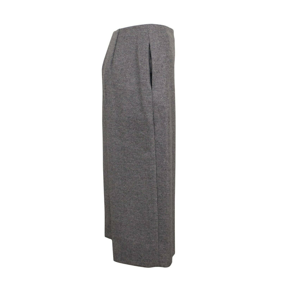 Wool Wide Leg Shorts - Heather Gray