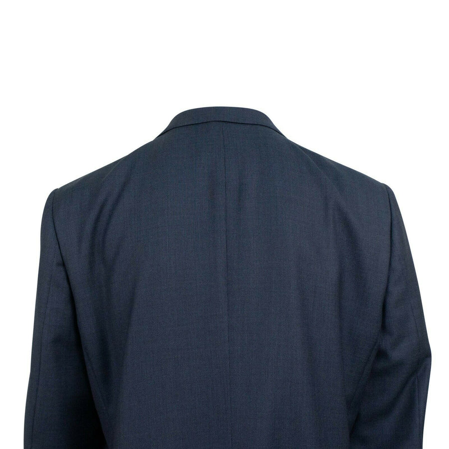 Wool Two Button Suit - Navy Blue