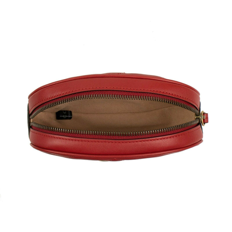 Quilted Leather GG Marmont Matelassé Belt Bag - Red