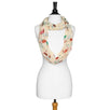 White Shauna Toucan Infinity Scarf