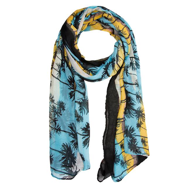 Blue Bonnie Tropical Scarf