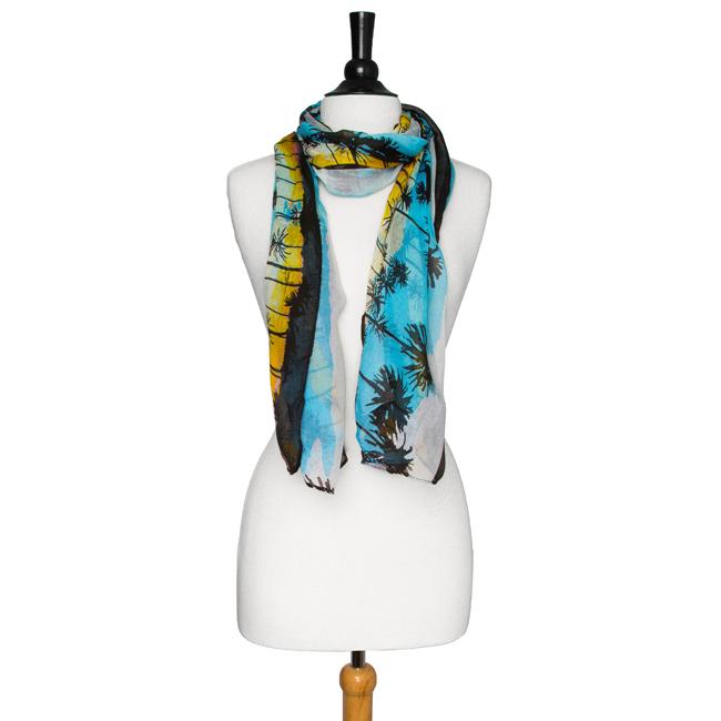 Blue Bonnie Tropical Scarf