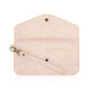 Nyla Blush Faux Leather Clutch