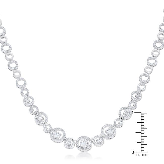 Graduated Cubic Zirconia Necklace