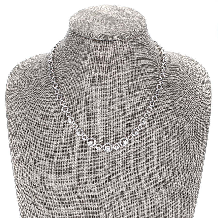 Graduated Cubic Zirconia Necklace