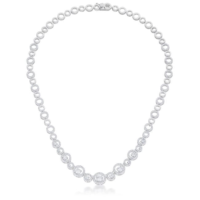 Graduated Cubic Zirconia Necklace