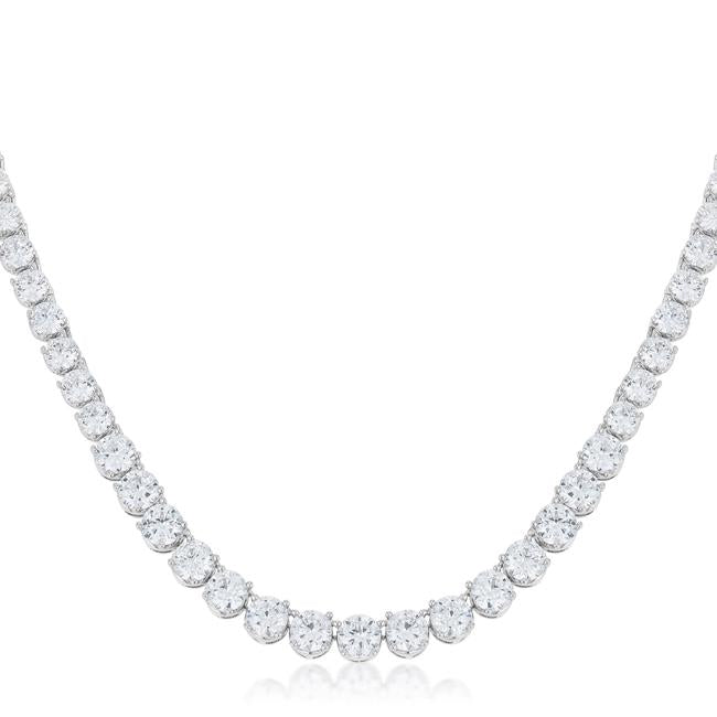 Graduated Cubic Zirconia Necklace