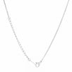 Kina 0.015ct CZ Rhodium Stainless Steel Key Drop Necklace