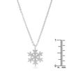 Jenna Stainless Steel Silvertone Snowflake Necklace