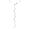 Stars and Stripes Rhodium Necklace with CZ