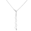 .1 Ct Patriotic Hot Air Balloon Rhodium Necklace with CZ