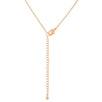 Rose Gold Finish Intiial Q Pendant