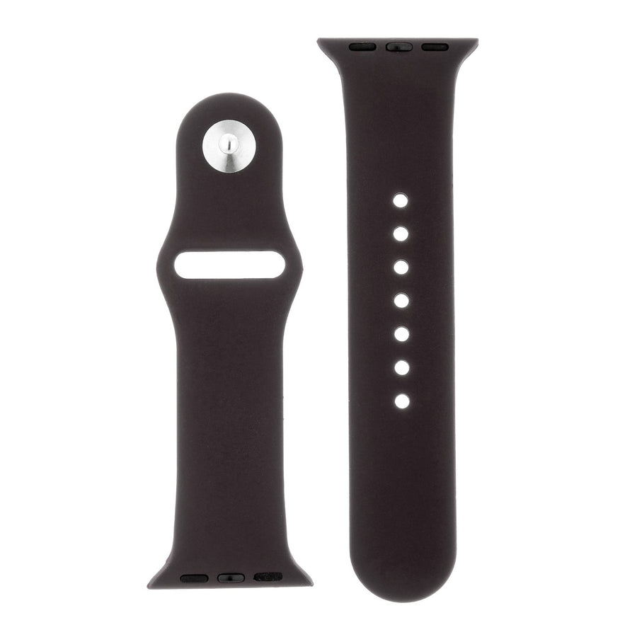 Stone Grey Silicone Sports Watch Band 38mm