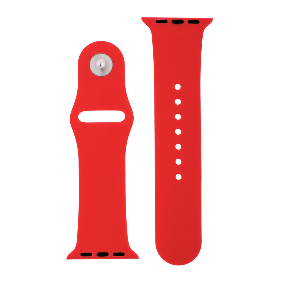 Cherry Red Silicone Sports Watch Band 38mm