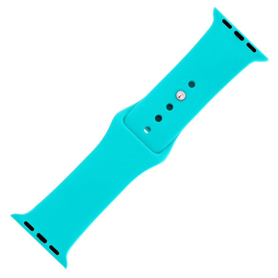 Totally Turquoise Silicone Sports  Watch Band 38mm