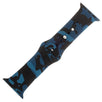 Blue Camo Silicone Sports Watch Band 38mm