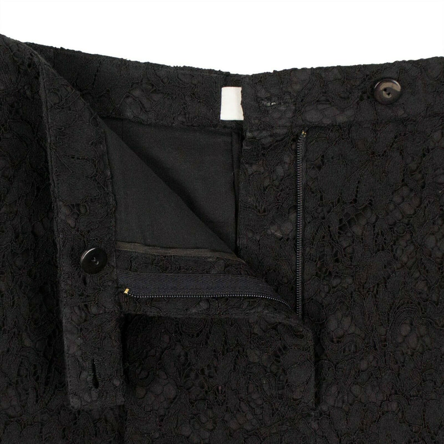 Floral Lace Shorts - Black