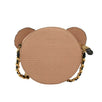 Teddy Bear Gold Chain Shoulder Bag - Brown