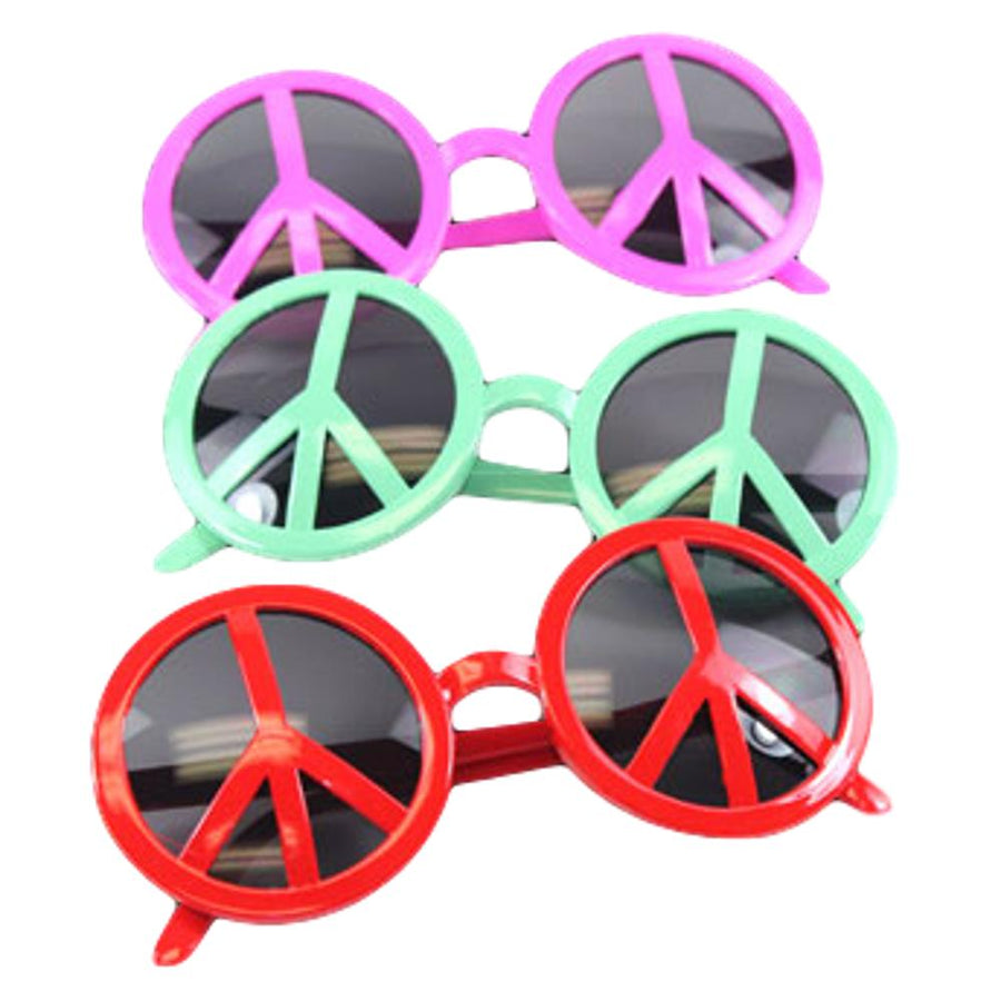 Peace Sign LED Sunglasses Assorted