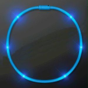 LED Tube Necklace Blue