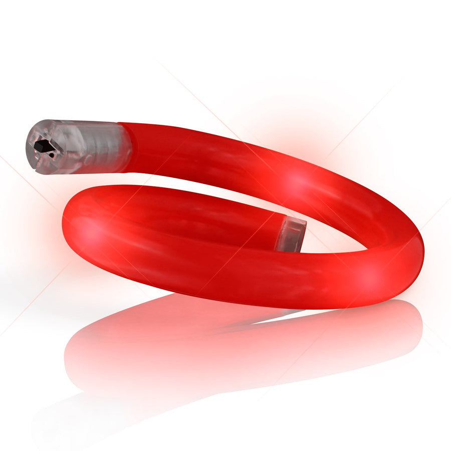 Light Up Tube Bracelet Red