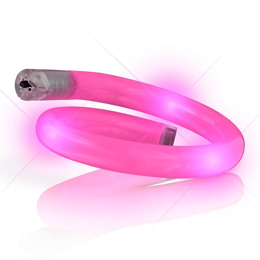 Light Up Tube Bracelet Pink