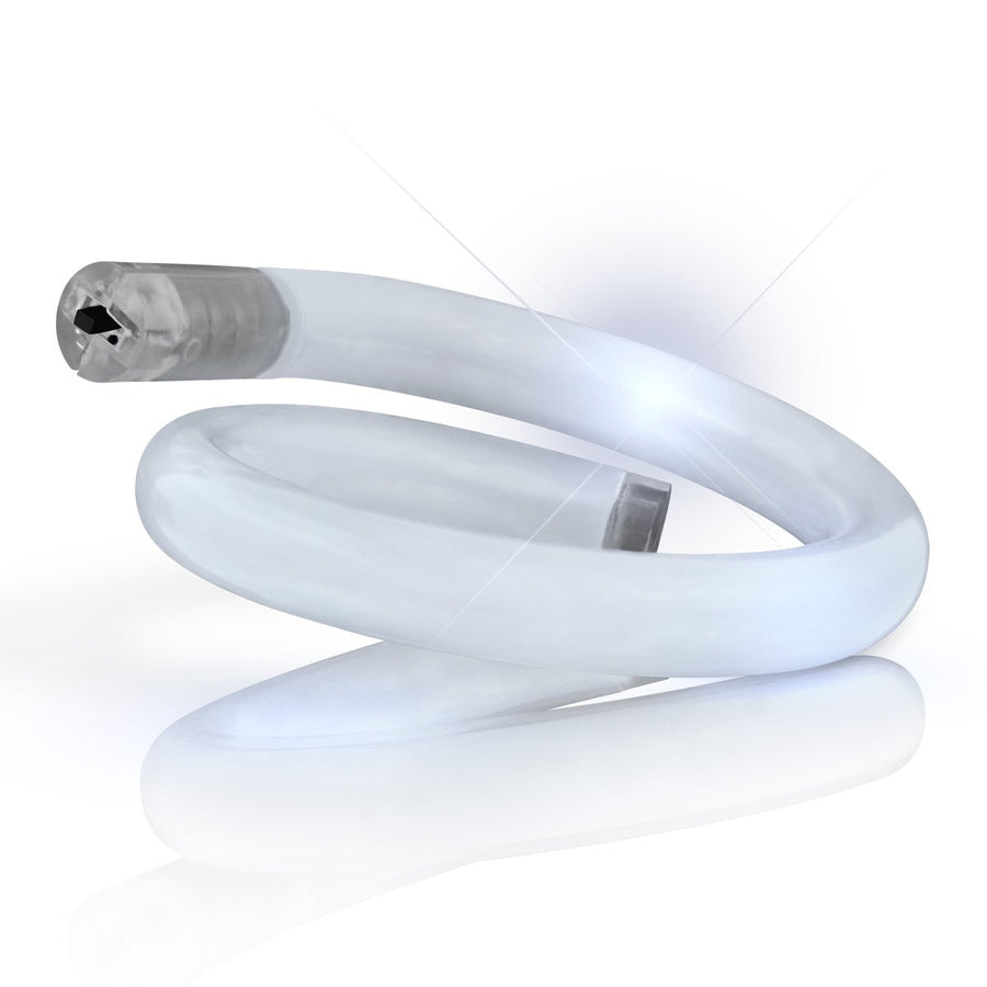 Light Up Tube Bracelet White