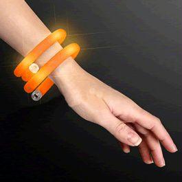 Light Up Tube Bracelet Orange