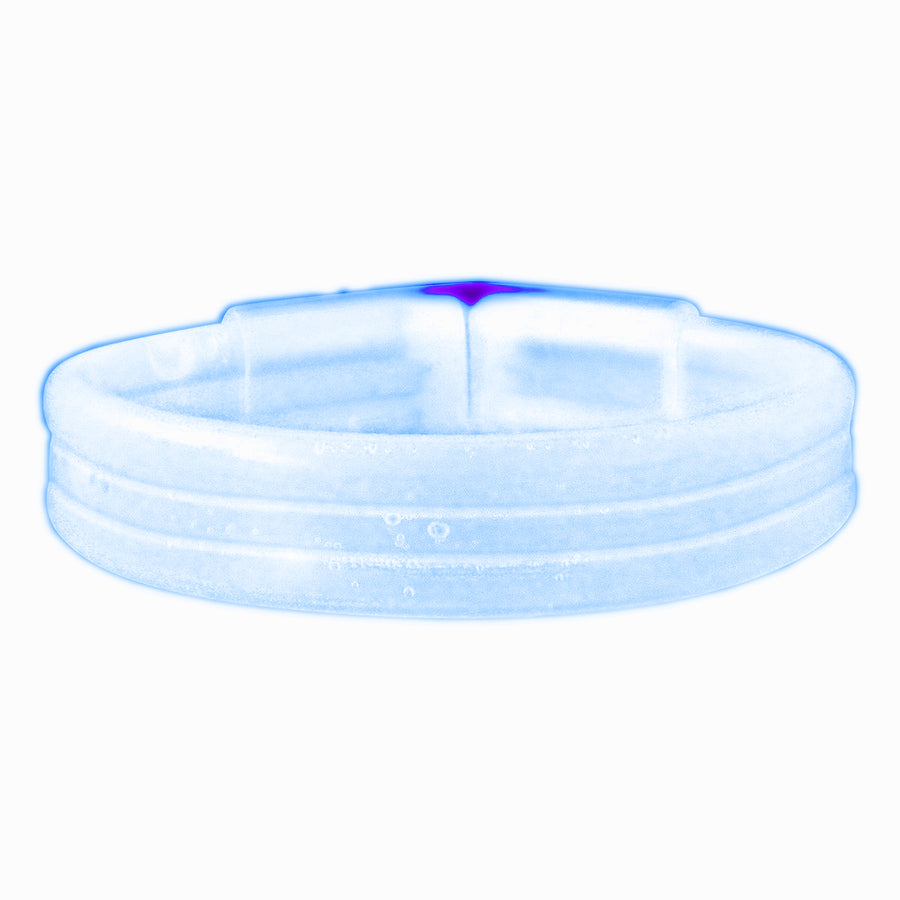 Wide Glow Stick 8 Inch Bracelet Blue Pack of 30