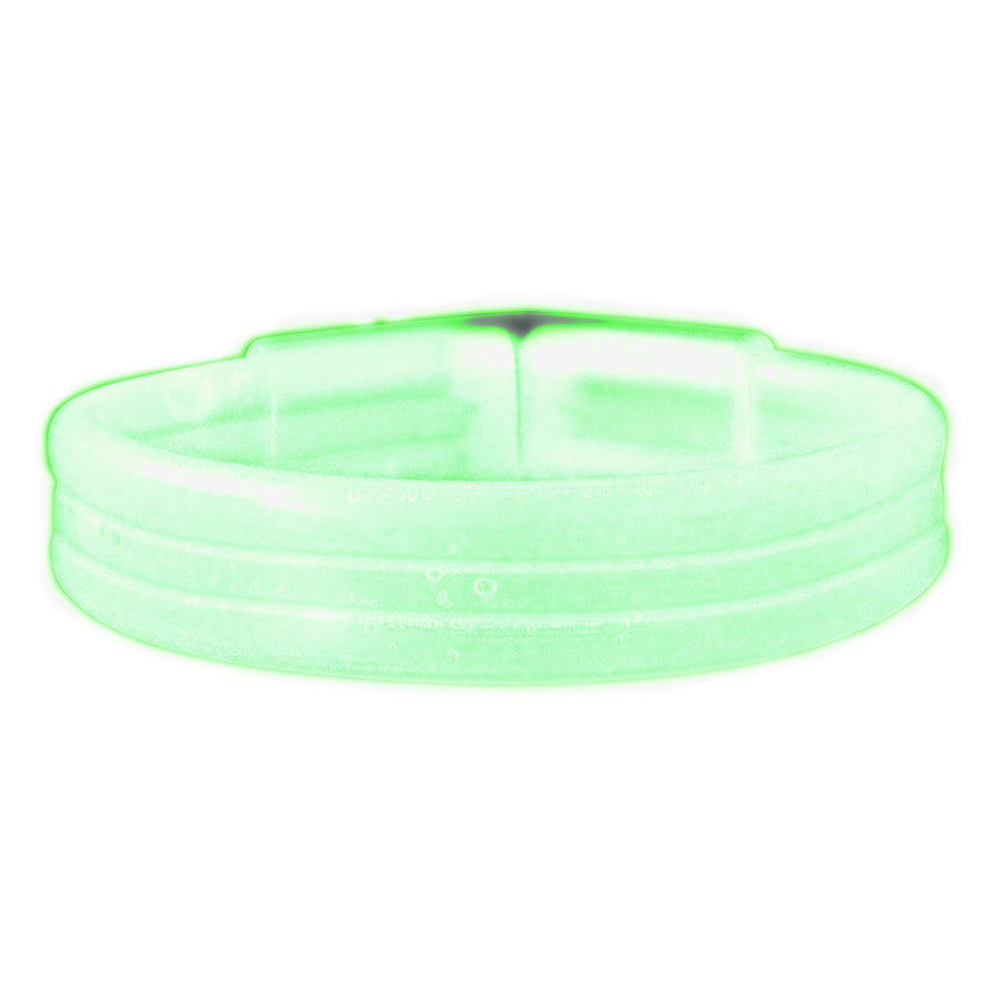 Wide Glow Stick 8 Inch Bracelet Green Pack of 30