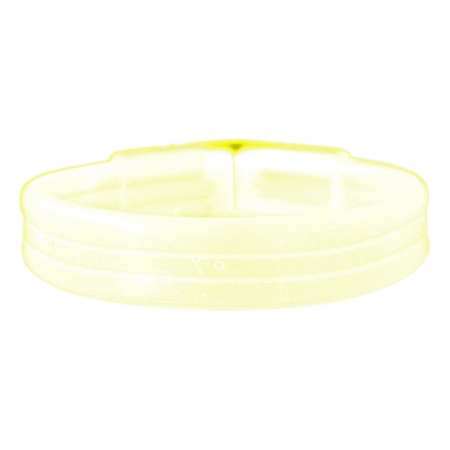 Wide Glow Stick 8 Inch Bracelet Yellow Pack of 30