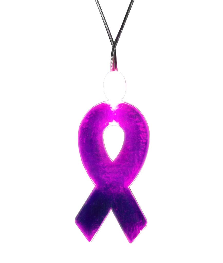 Pink Ribbon Pendant Necklace