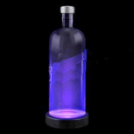 Purple LED Bottle Base Light Display Drink Coaster