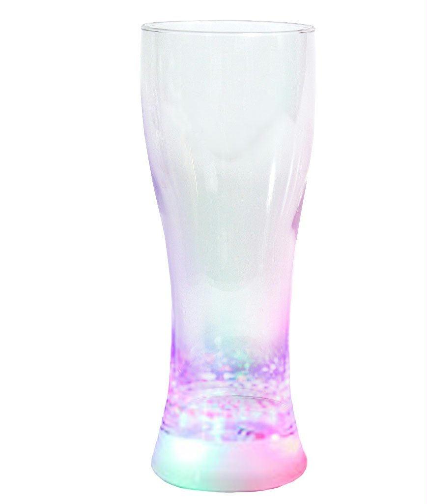 Tall Pilsner Light Up Drinking Glass Rainbow