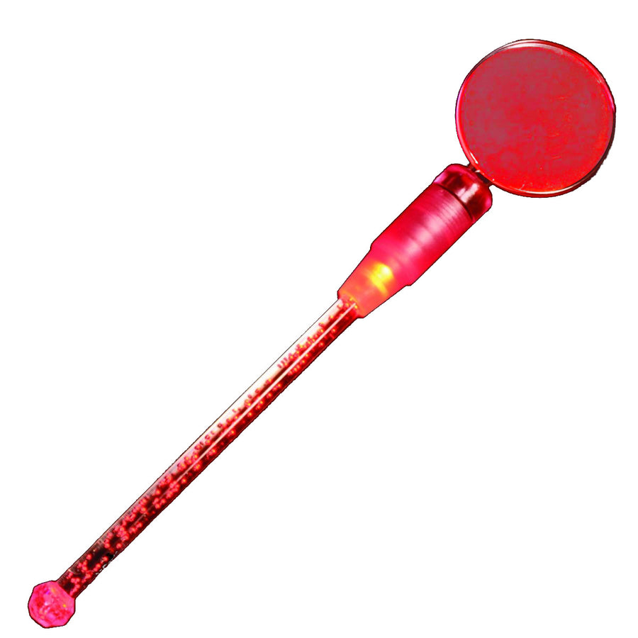 Red Cocktail Party Light Up Swizzle Stick Drink Stirrer